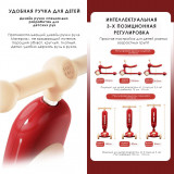 Детский самокат Zoy Zoii, 5в1, зеленый лес, инерционный, трансформер